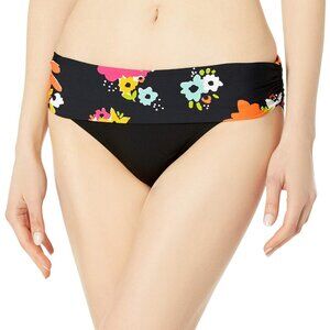 NWT Anne Cole Womens Standard Bikini Swim Bottom 20MB30227 Multi Black S